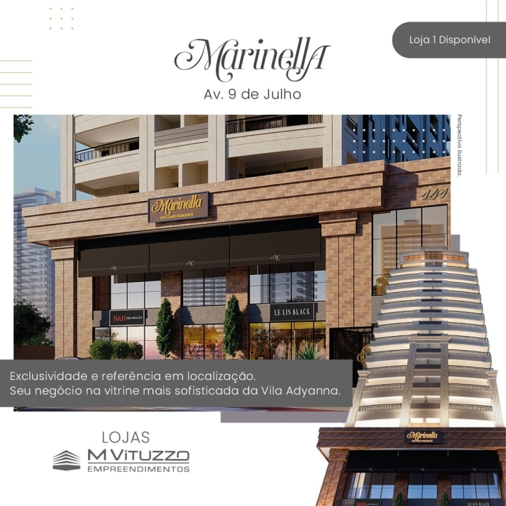 A Maior vitrine da cidade - Loja Marinella - Av. 9 de Julho - SJC